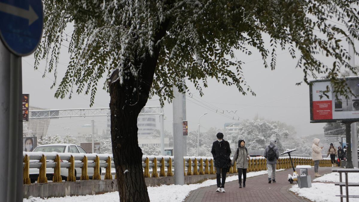 В понедельник в мегаполисах Казахстана ожидаются сильный дождь и снег.