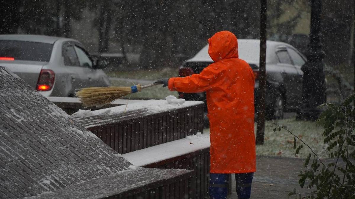 В трех городах Казахстана ожидается снег и сильный ветер