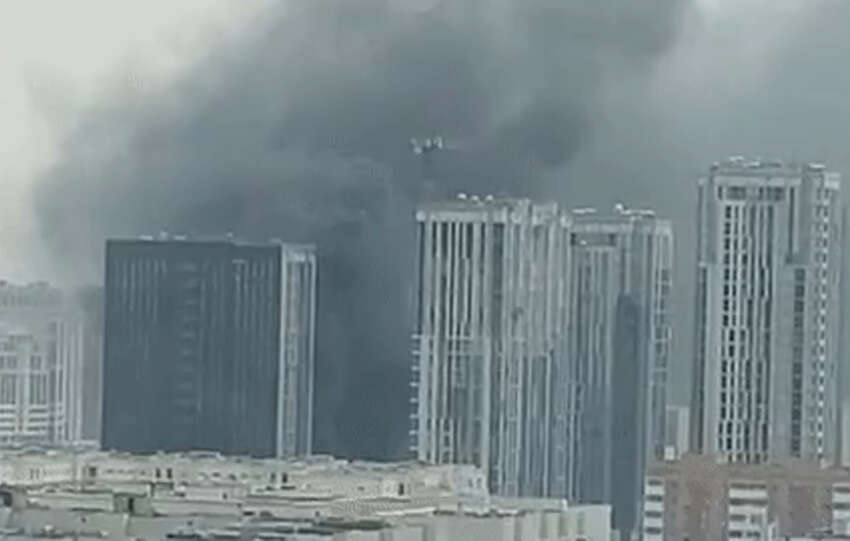 Шок! Пожар в небоскребе Астаны: подробности и последствия